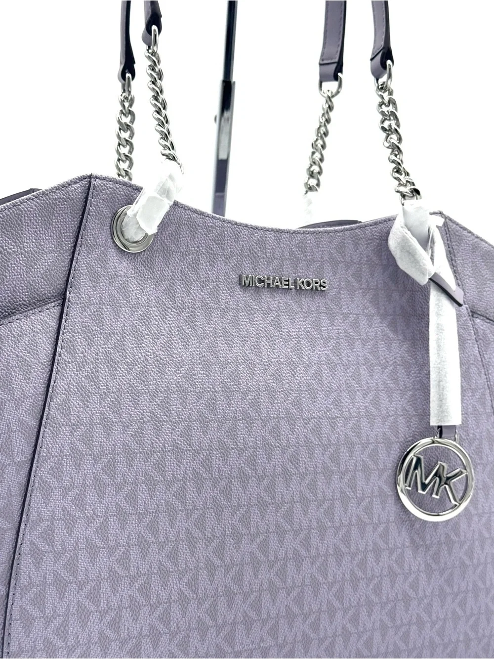 Michael Kors Jet Set Large Signature Logo Shoulder Bag - Lilac
